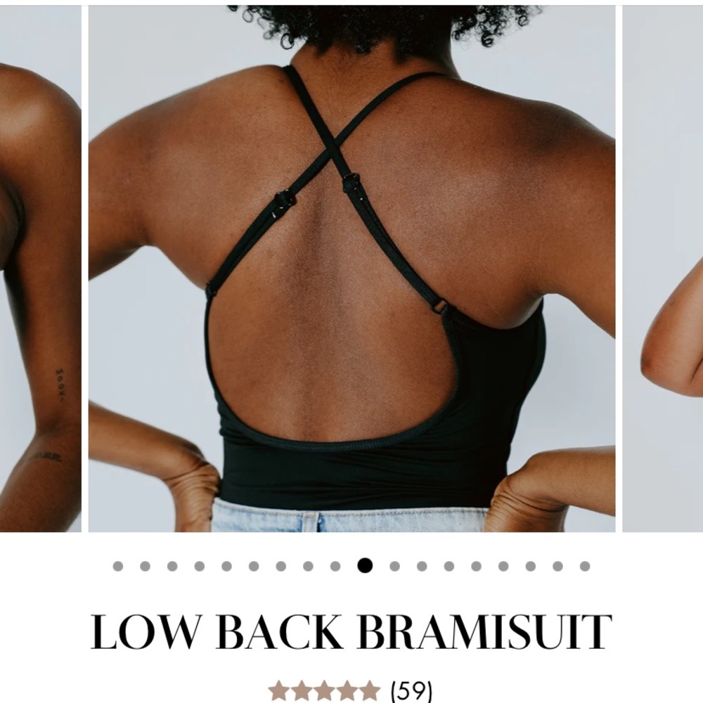 NWT braless lowback brami